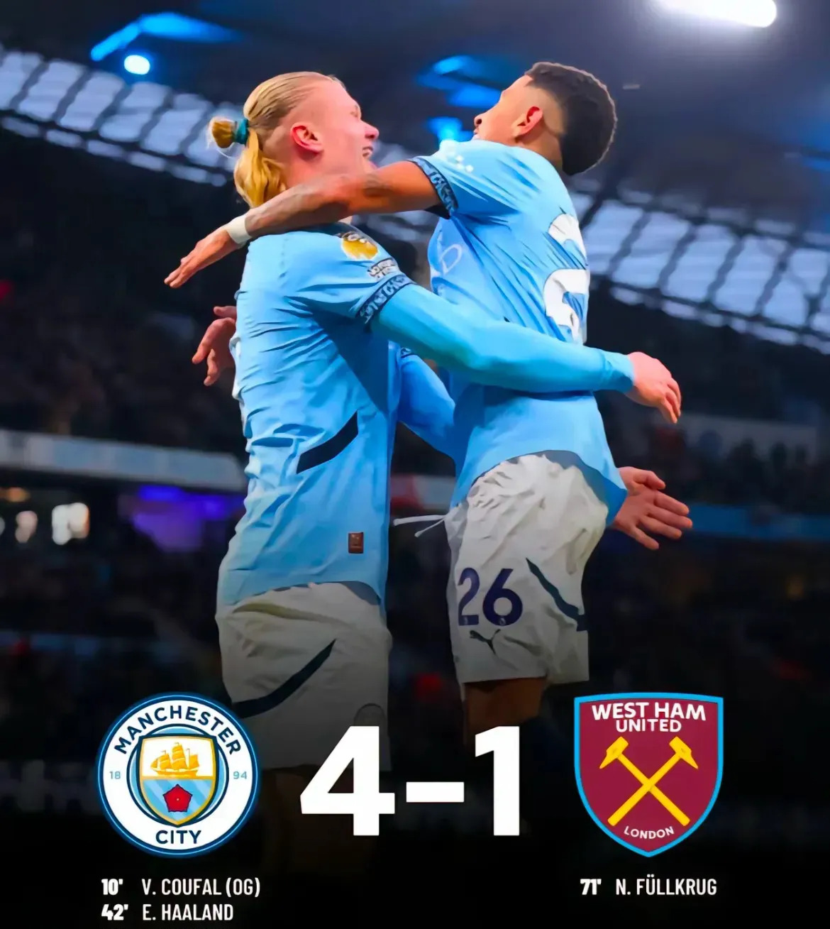 曼城击败尤文，夺得欧国联冠军